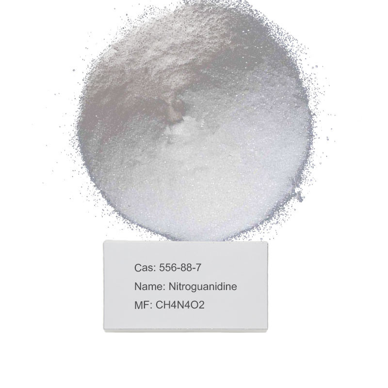 पदोन्नति Nitroguanidine पाउडर कैस 556-88-7 प्रमाणन के साथ 1.55 G / Cm3