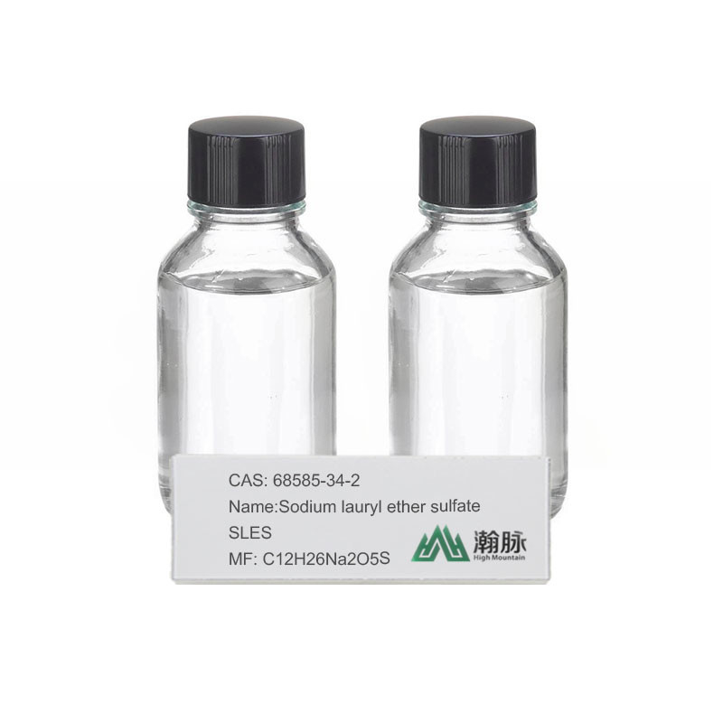 सोडियम लॉरिएथर सल्फेट CAS 68585-34-2 C12H26Na2O5S SLES AES रासायनिक योजक