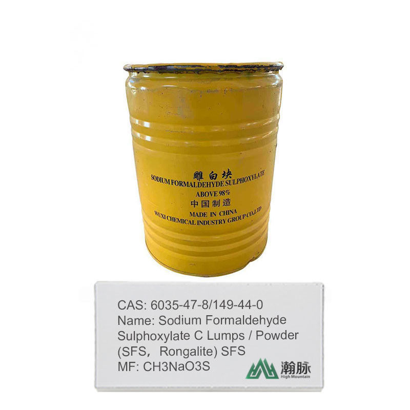 रोंगालाइट/एसएफएस सोडियम फॉर्मलडेहाइड सल्फोक्सीलेट CAS 6035-47-8,149-44-0 औद्योगिक उपयोग के लिए उच्च शुद्धता वाले घटाव एजेंट