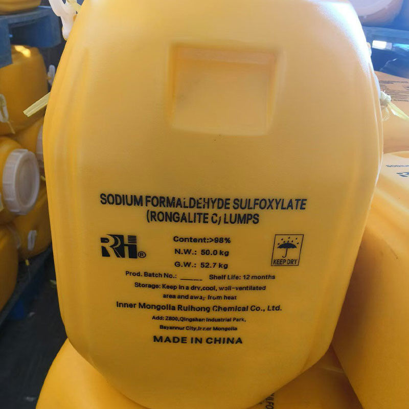 बहु-अनुप्रयोग SFS रासायनिक सोडियम फॉर्मल्डेहाइड सल्फोक्सीलेट (CAS 6035-47-8) / रोंगालाइट (149-44-0) 99% शुद्धता